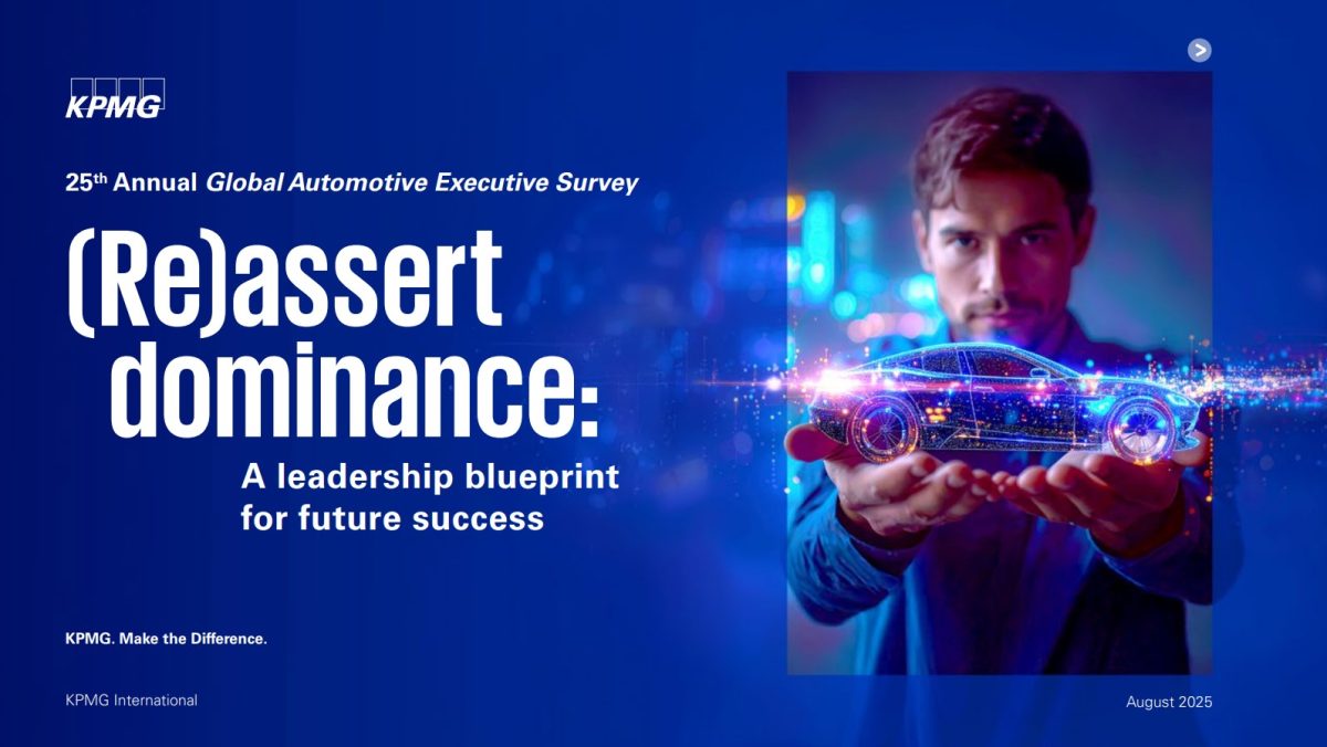 เคพีเอ็มจี เผยผลสำรวจผู้บริหารยานยนต์โลกครั้งที่ 25 ชี้ผู้นำอุตสาหกรรมเร่งขับเคลื่อนเทคโนโลยี สร้างความยืดหยุ่น พร้อมฝ่าคลื่นความการเปลี่ยนแปลง