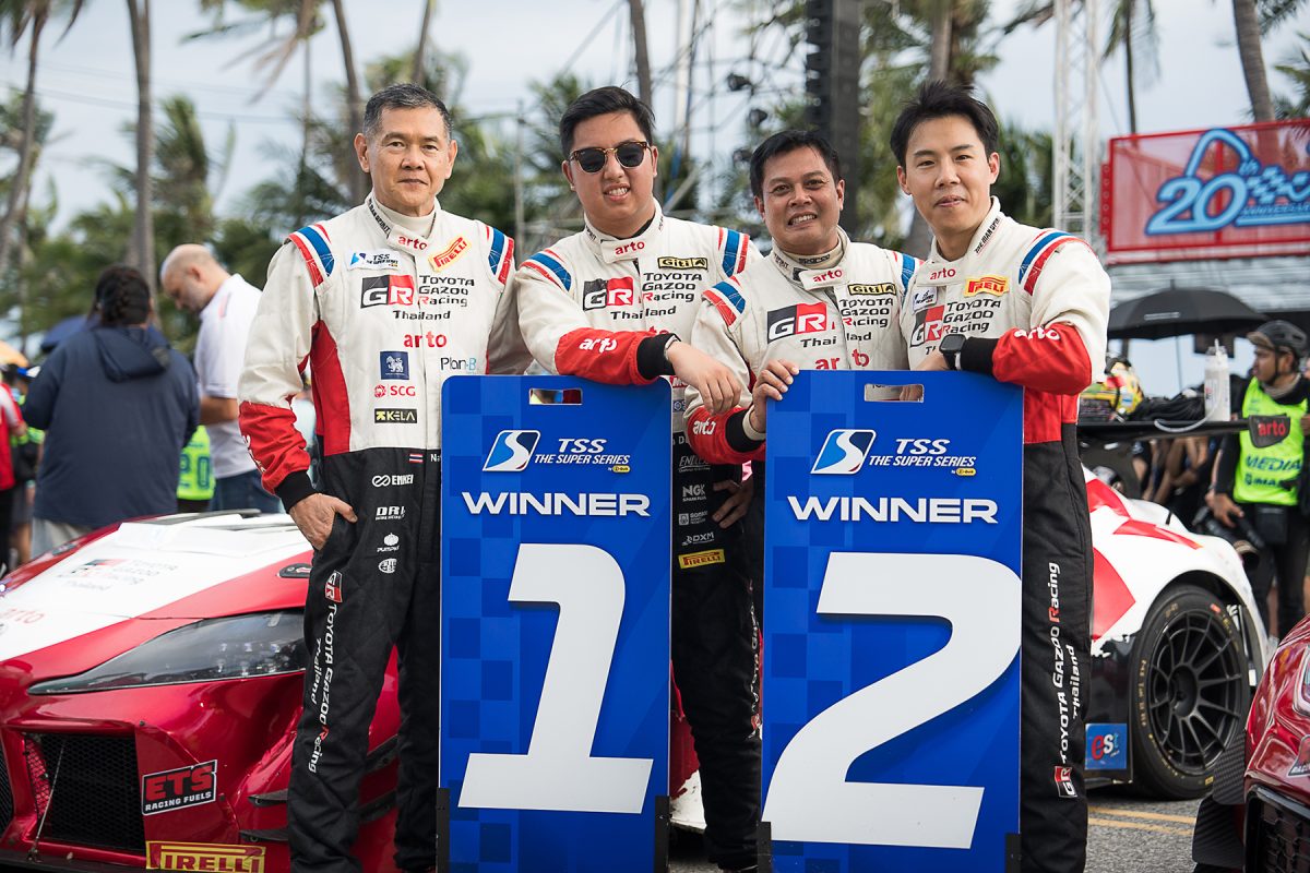 TOYOTA GAZOO Racing Thailand ระเบิดฟอร์มคว้าแชมป์ ฉลอง 40 ปี ศึก TSS ในบางแสน กรังด์ปรีซ์ฯ